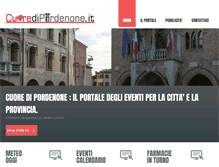Tablet Screenshot of cuoredipordenone.it